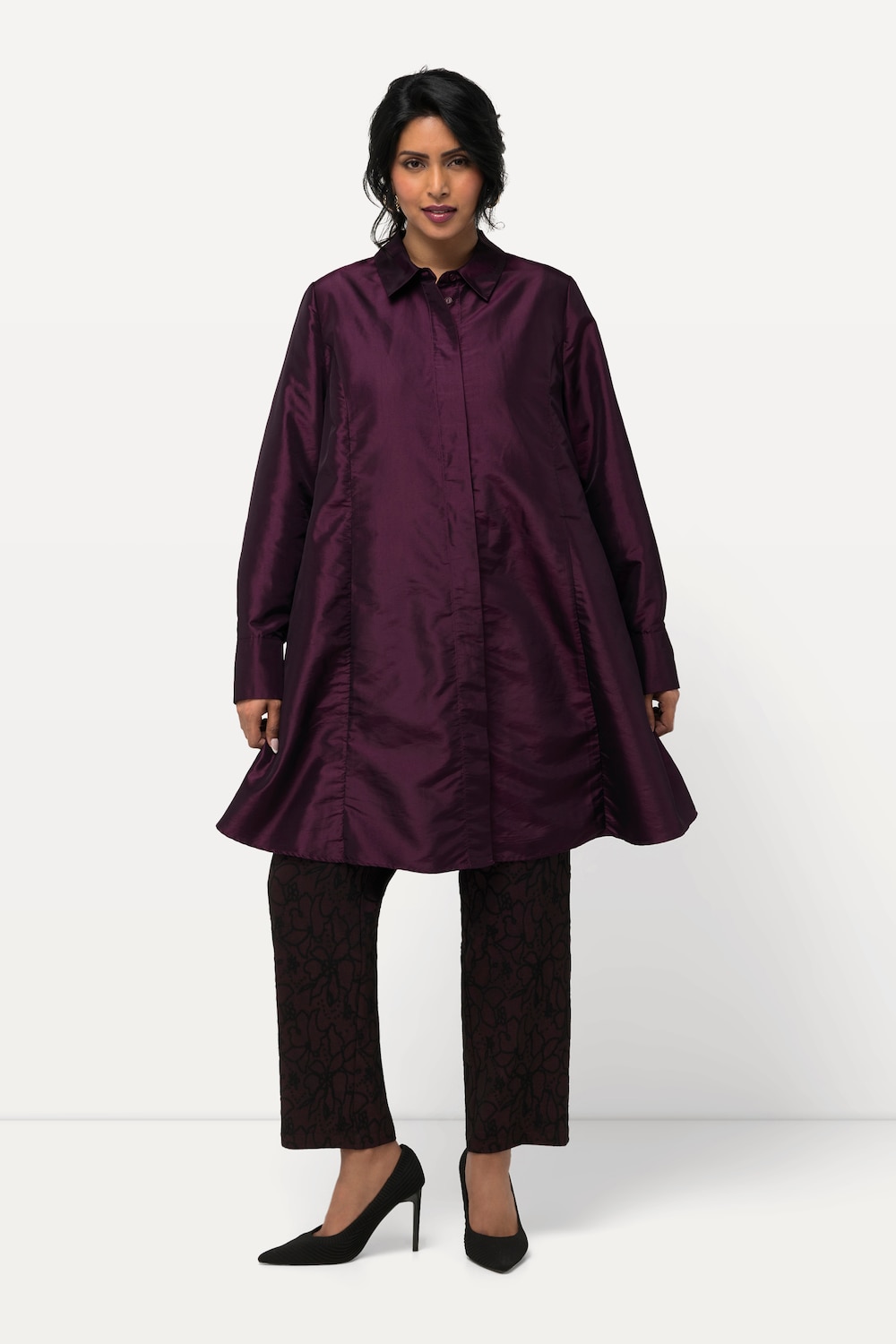 Große Größen Indoorjacke, Damen, lila, Größe: 46/48, Synthetische Fasern/Polyester, Ulla Popken