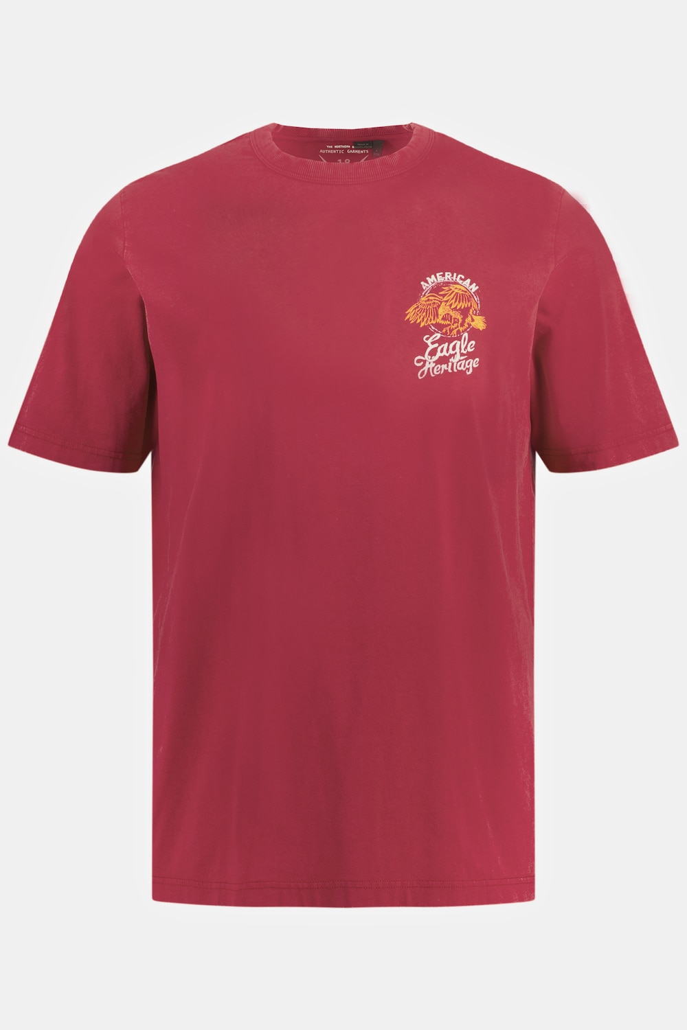 Grote Maten T-shirt, Heren, rood, Maat: 7XL, Katoen, JP1880