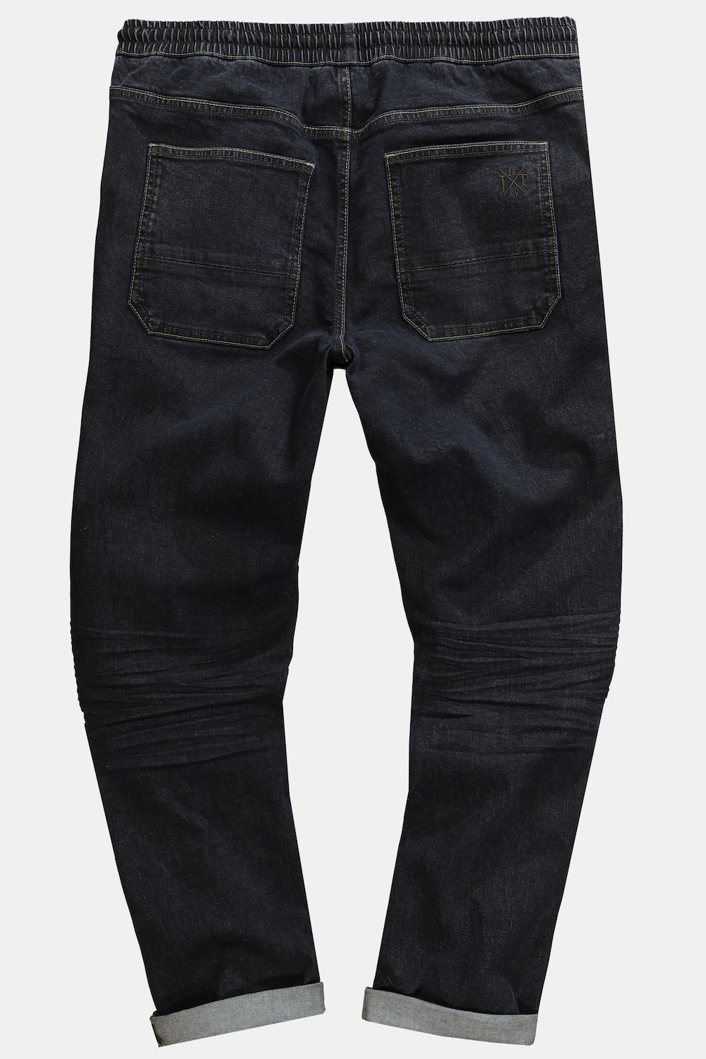 Stora storlekar Jeans FLEXNAMIC® med dra-på-linning, Her, blå, storlek: L, Bomull, JP1880