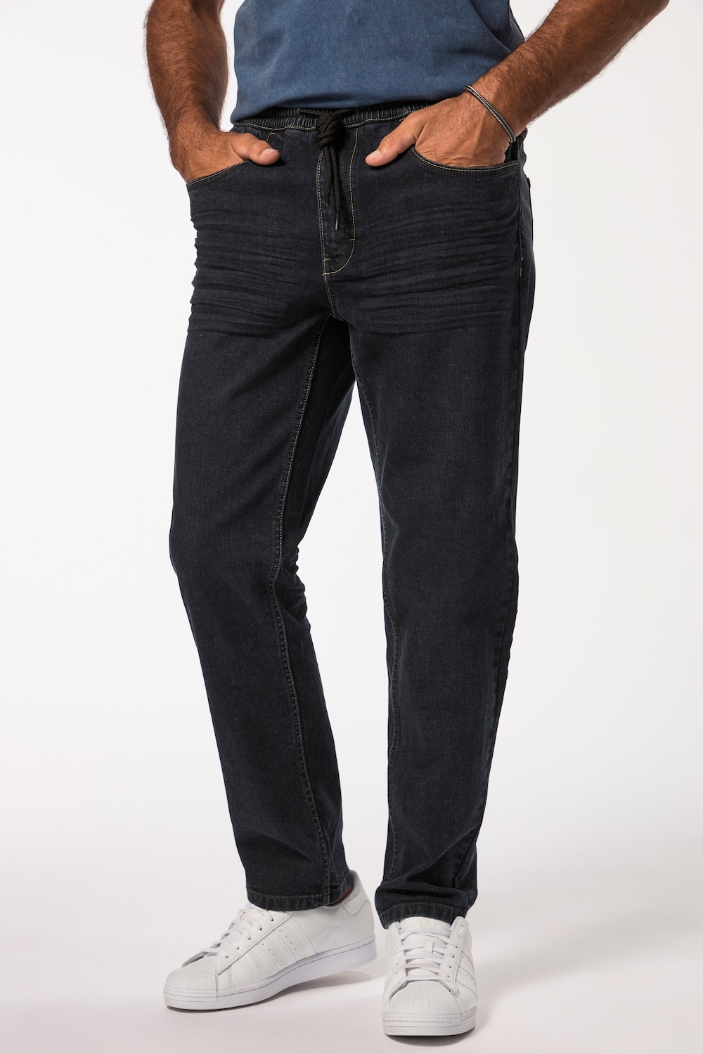 Große Größen Schlupfjeans FLEXNAMIC®, Herren, blau, Größe: L, Baumwolle, JP1880