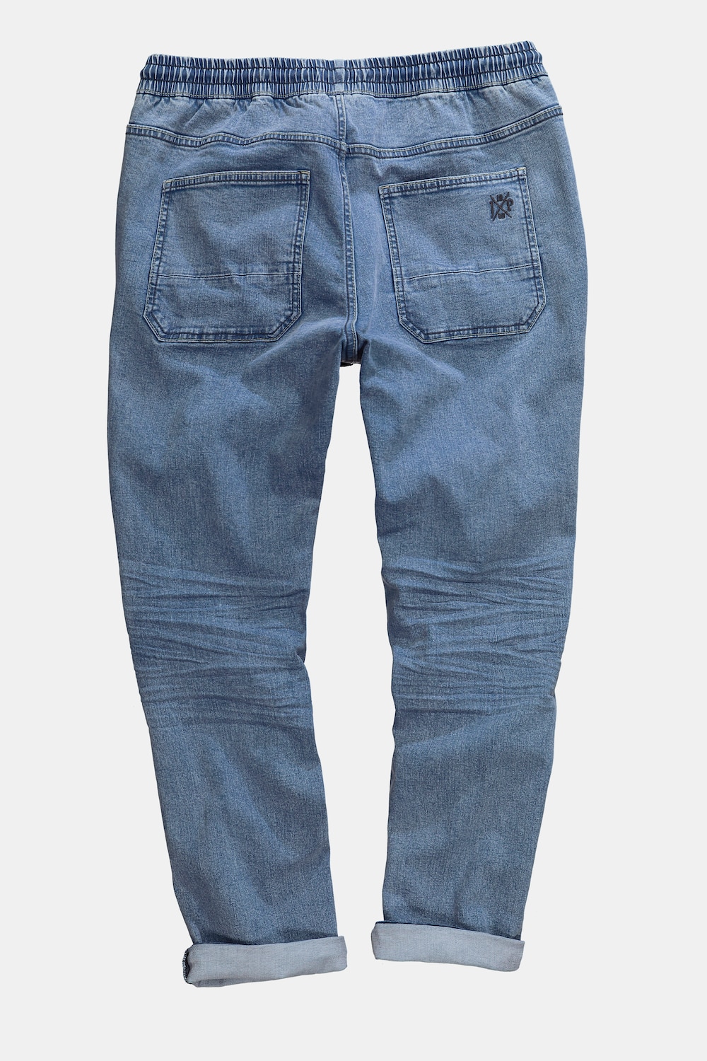 Stora storlekar Jeans FLEXNAMIC® med dra-på-linning, Her, blå, storlek: 5XL, Bomull, JP1880