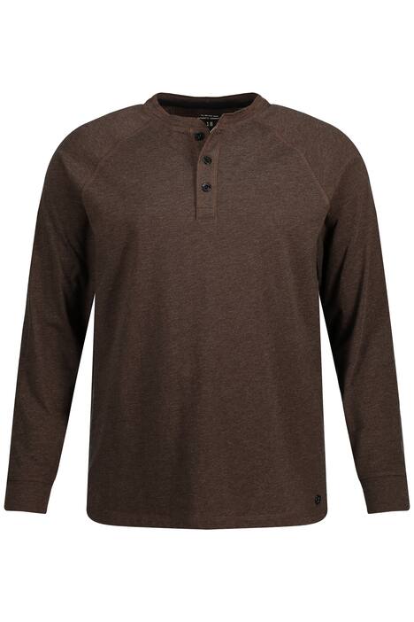 Henley, OEKO-TEX, dlouhé rukávy, kulatý výstřih, knoflíková léga