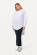 Longbluse, A-Linie, Hemdkragen, Langarm