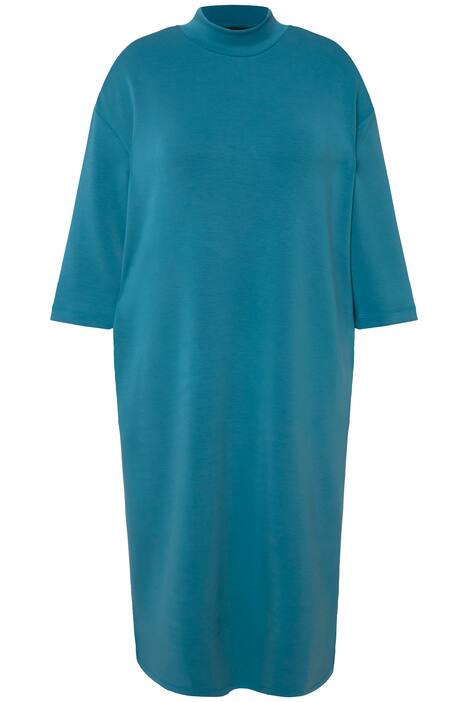 Teplákové šaty, stojáček, 3/4 rukávy, kapsy, směs modalu