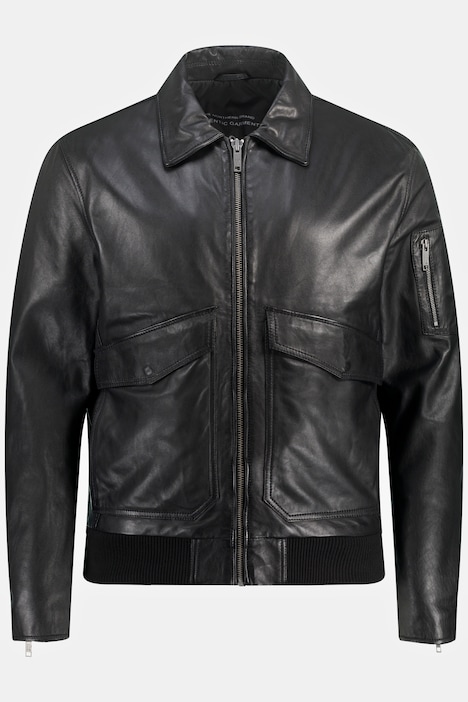 Premium leather jacket, leather, finest lamb nappa leather, shirt ...