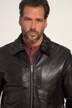 Premium Lederblouson, Leder, feinstes Lammnappaleder, Hemdkragen, Metallzipper, große Taschen