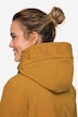 Softshell-jakke, fleece indeni, hætte med teddyfor