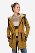 Softshell-jakke, fleece indeni, hætte med teddyfor