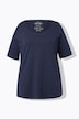 T-shirt, A-lijn, ronde hals, 3/4-mouwen, Pima cotton