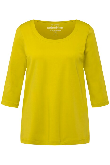 Tričko, A střih, kulatý výstřih, krátké rukávy