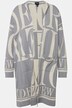 Cardigan aperto con lettere e tasche