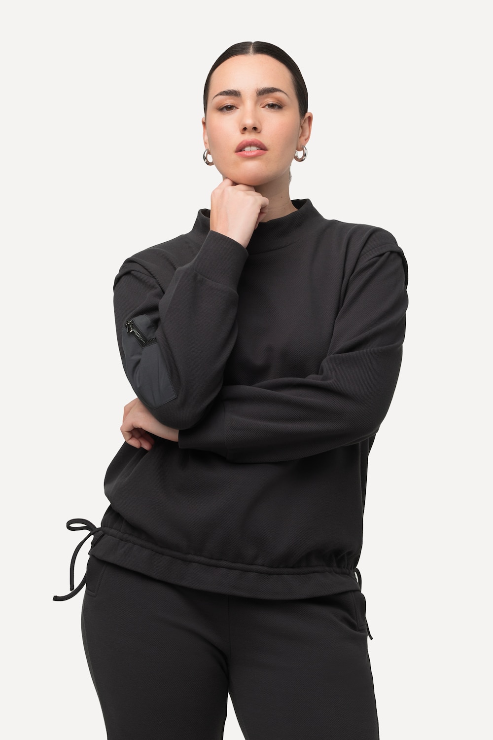 Große Größen Sweatshirt, Damen, grau, Größe: 62/64, Baumwolle/Viskose, Ulla Popken