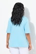 T-shirt dal taglio svasato con scollo a V e mezze maniche