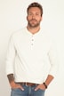 Henley, OEKO-TEX, Langarm, Flammjersey, Rundhals, Knopfleiste, bis 8 XL