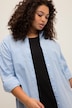 Hemdbluse, oversized, Hemdkragen, Langarm