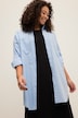 Hemdbluse, oversized, Hemdkragen, Langarm