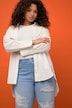 Hemdbluse, oversized, Hemdkragen, Langarm