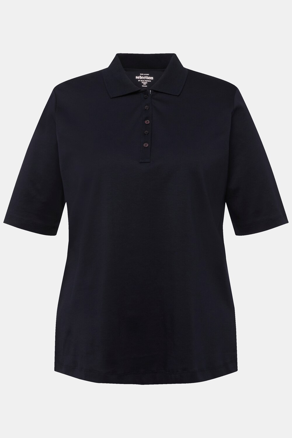 Grote Maten poloshirt, Dames, blauw, Maat: 58/60, Katoen, Ulla Popken