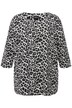 Tričko, leopardí vzor, kulatý výstřih, rozparek, 3/4 rukávy