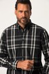 Koszula w kratę, długi rękaw, kołnierz z guzikami, nowoczesny krój, do 8 XL