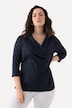 Taffeta Insert Collared T-Shirt