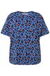 Tričko, oversize, leopardí, kulatý výstřih, krátké rukávy