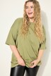 T-shirt dal taglio oversize con Studio Untold, scollo a girocollo e mezze maniche