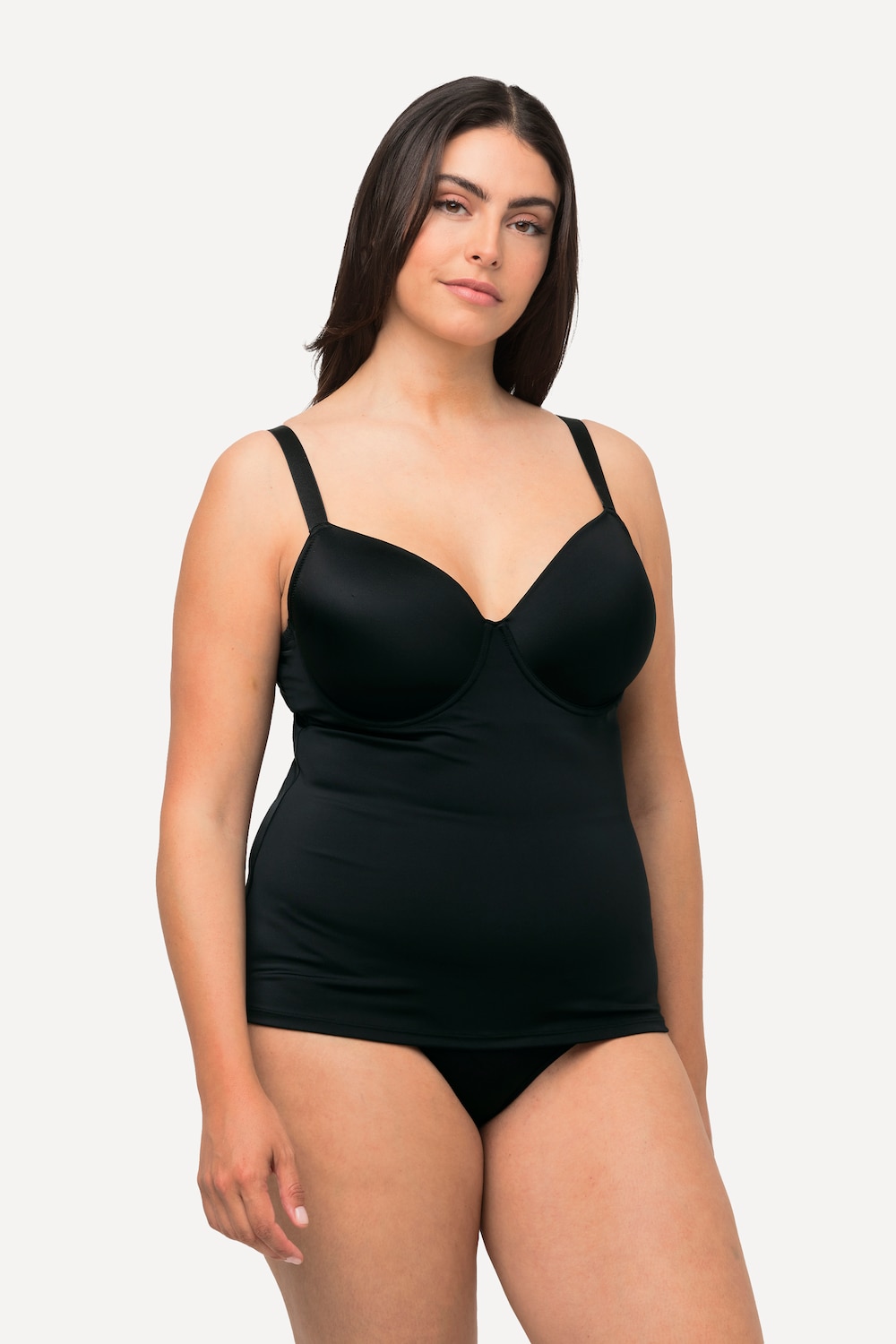 grandes tailles débardeur à soutien-gorge intégré, femmes, noir, taille: 120d, fibres synthétiques/élasthanne, ulla popken