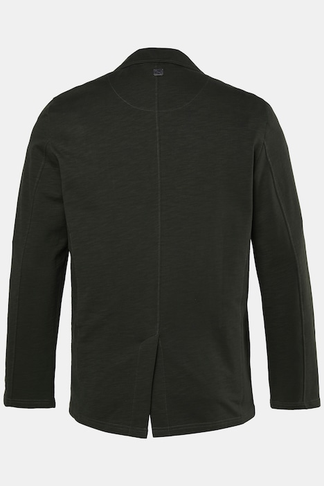 Marynarka z dzianiny dresowej, biznes, melanżowa dzianina dresowa, naszyte kieszenie, do rozm. 7 XL