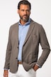 Sweat jacket, slub, lapel, patch pockets