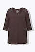 Shirt, tiefer Rundhalsausschnitt, 3/4 Arm