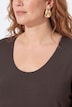 Shirt, tiefer Rundhalsausschnitt, 3/4 Arm