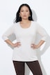 Shirt, tiefer Rundhalsausschnitt, 3/4 Arm