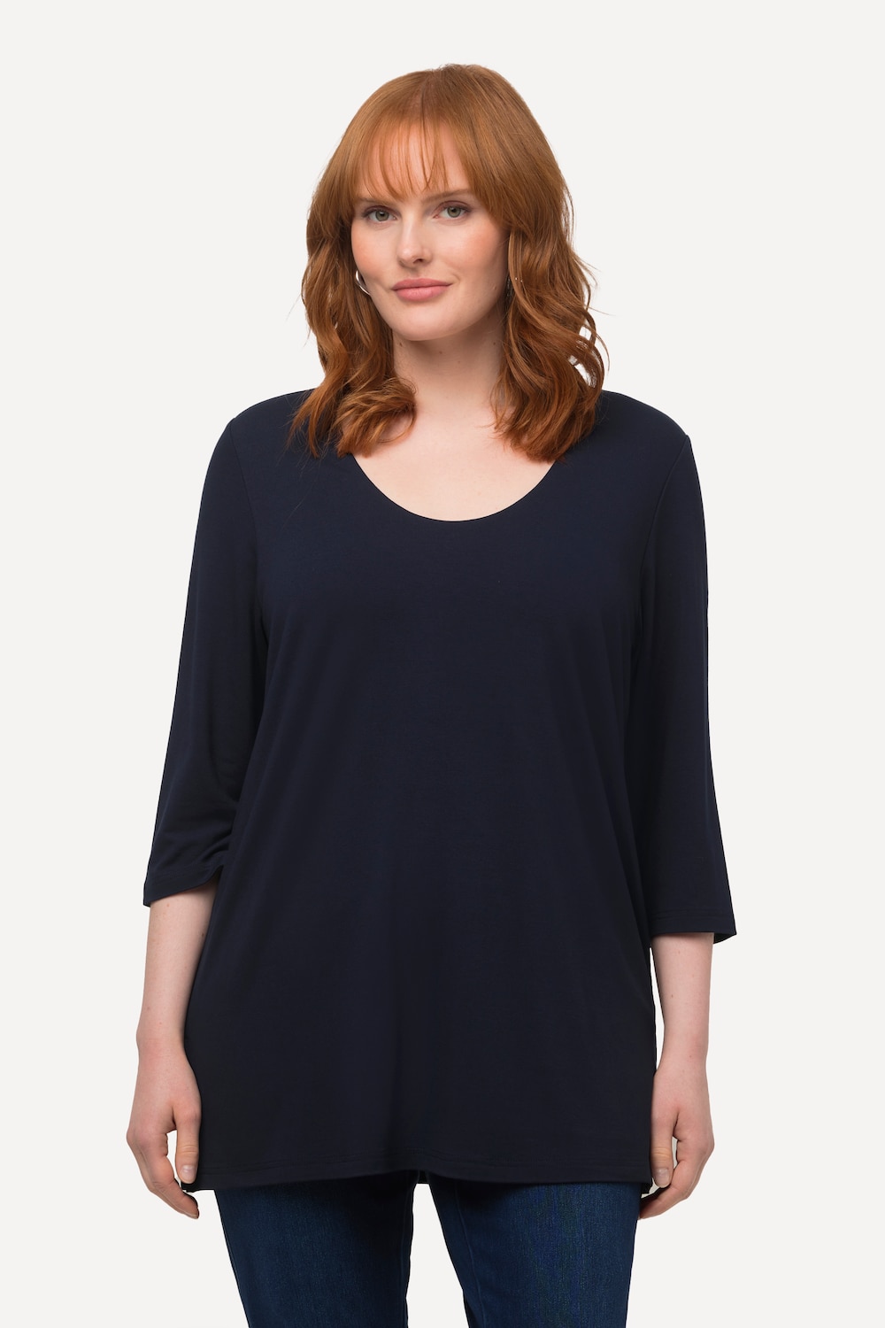 Große Größen Shirt, Damen, blau, Größe: 46/48, Viskose, Ulla Popken