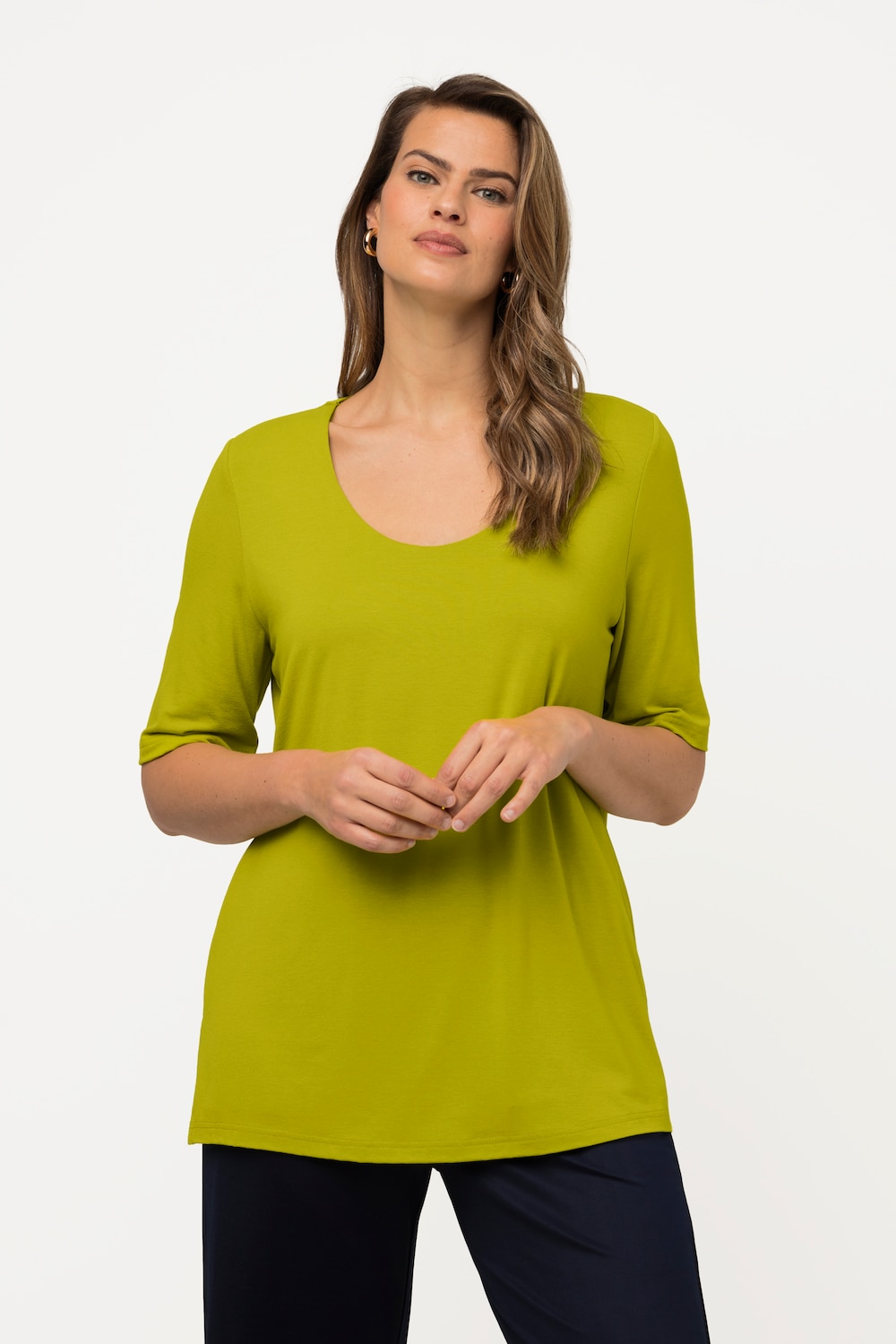 Große Größen T-Shirt, Damen, grün, Größe: 58/60, Viskose, Ulla Popken