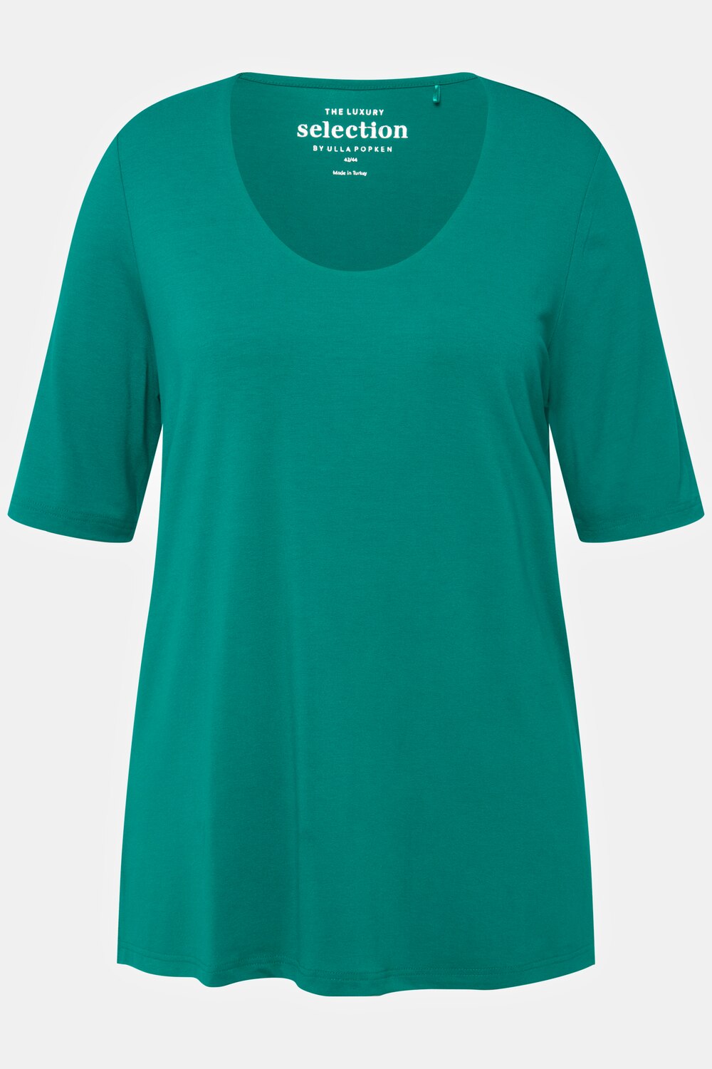 Grote Maten T-shirt, Dames, groen, Maat: 42/44, Viscose, Ulla Popken