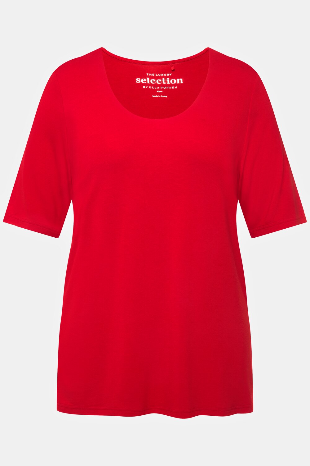 Grote Maten T-shirt, Dames, rood, Maat: 58/60, Viscose, Ulla Popken