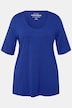 T-Shirt, vorne doppellagig, V-Ausschnitt, Halbarm