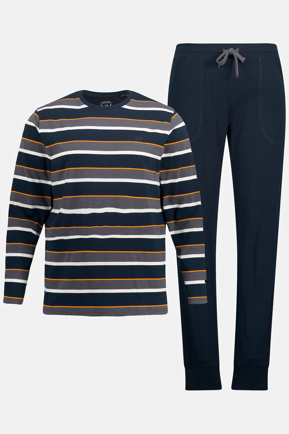 Grote Maten Pyjama, Heren, blauw, Maat: L, Katoen, JP1880