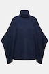 Poncho, colkraag, oversized, col, korte mouwen