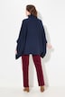 Poncho, colkraag, oversized, col, korte mouwen