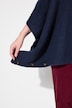 Poncho, colkraag, oversized, col, korte mouwen