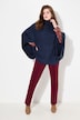 Poncho, colkraag, oversized, col, korte mouwen