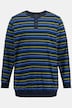 Soveantrekk, magepassform, hjemmeklær, todelt sett, langermet skjorte med striper rundt, lang bukse, opptil 8XL