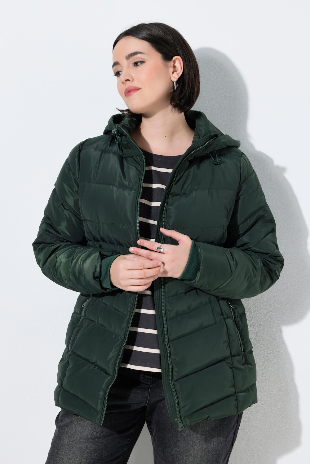 HYPRAR Steppjacke, wasserabweisend, Kapuze