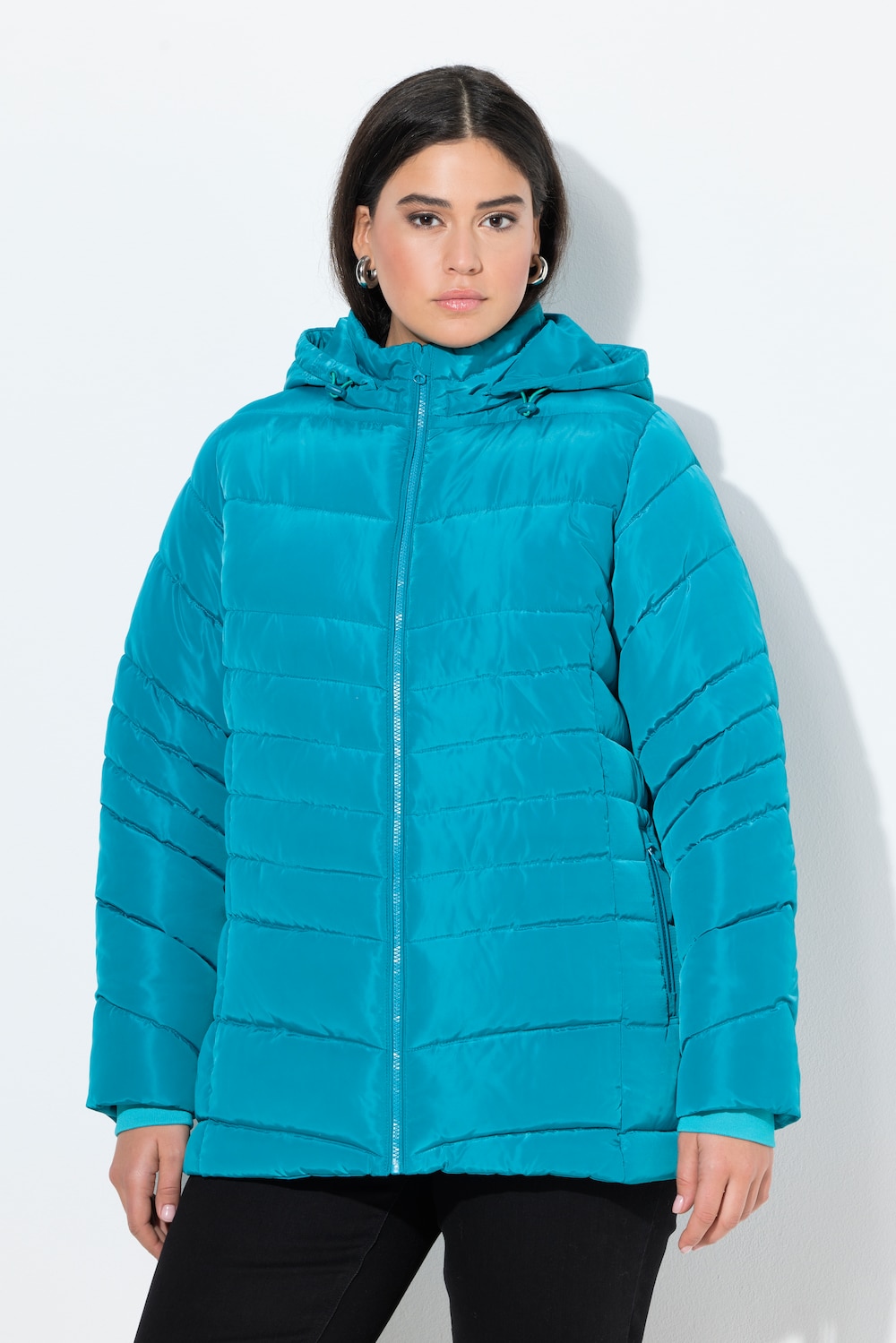 Große Größen HYPRAR Steppjacke, Damen, türkis, Größe: 62/64, Polyester, Ulla Popken