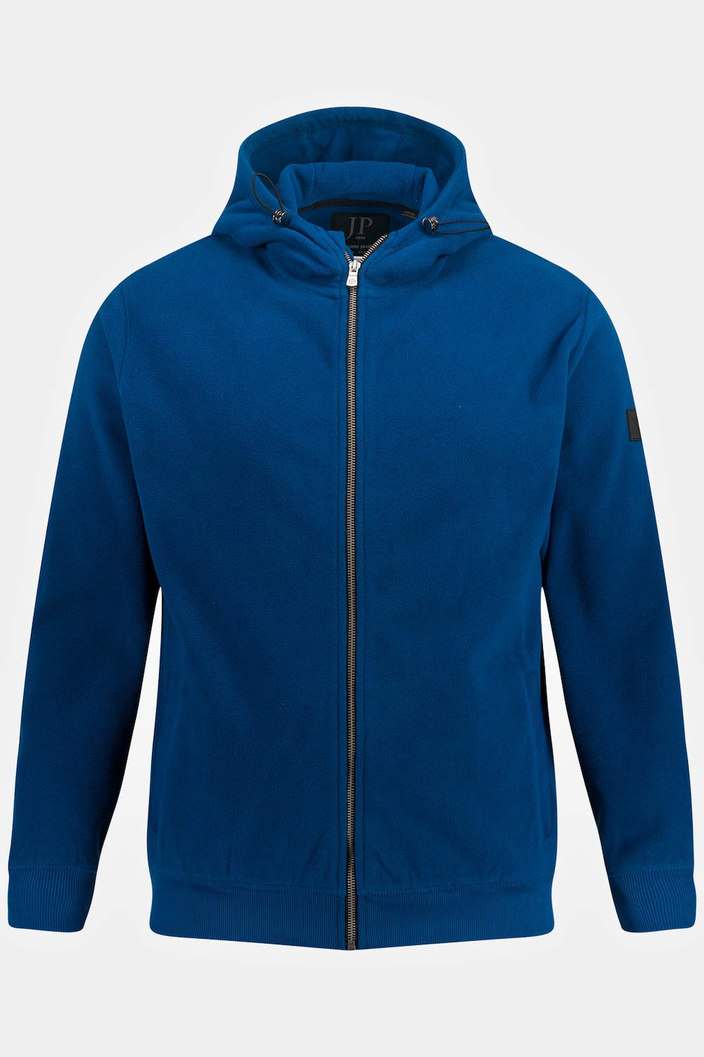 Grote Maten Fleece hoodie-jack, Heren, blauw, Maat: 8XL, Polyester, JP1880