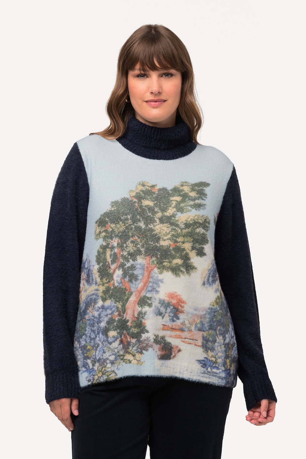 Große Größen Pullover, Damen, blau, Größe: 54/56, Synthetische Fasern, Ulla Popken
