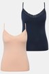 Maillot de corps, lot de 2, dentelle et col V