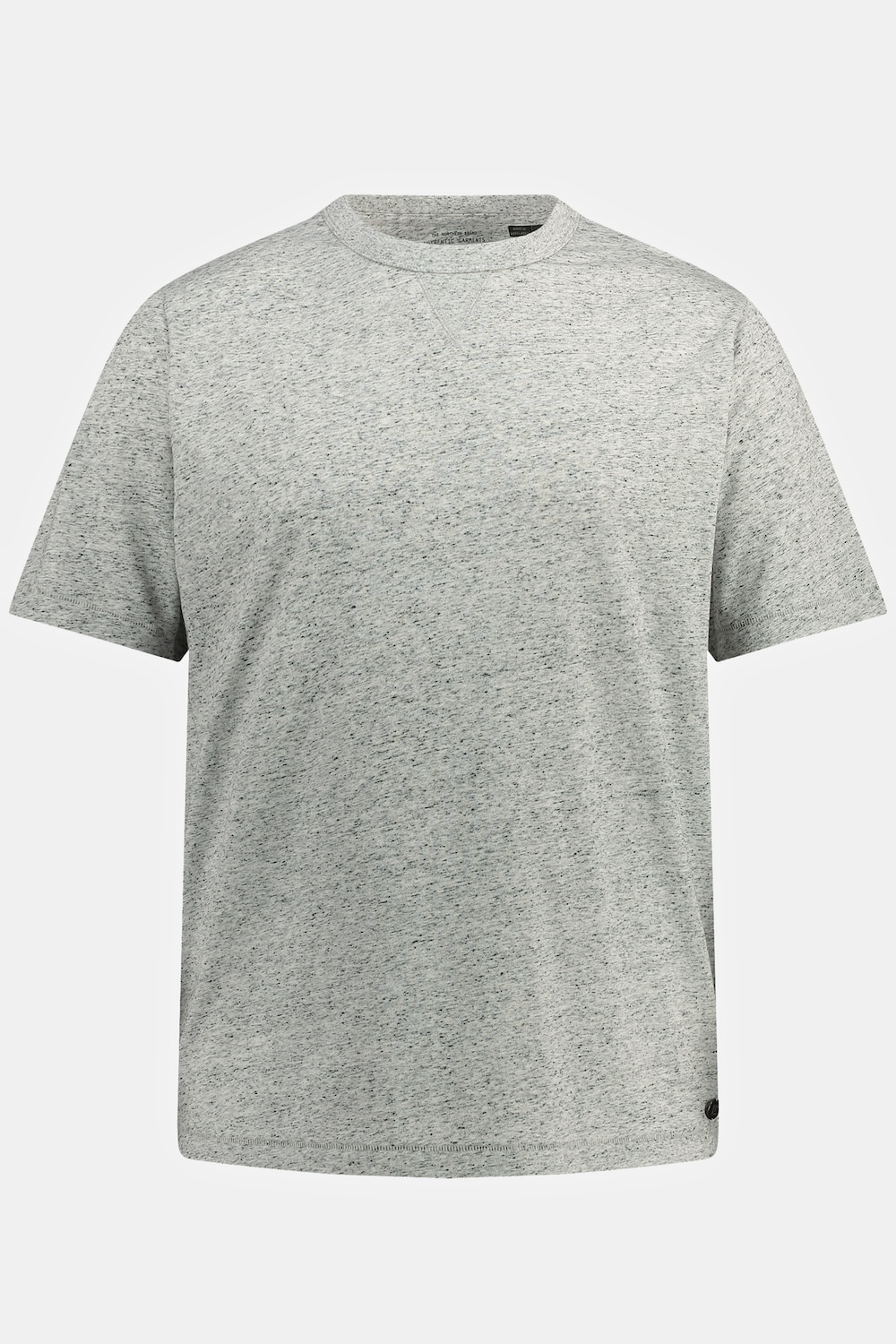 Grote Maten T-shirt, Heren, grijs, Maat: L, Polyester/Linnen, JP1880
